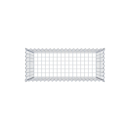 Gabion rapporté type 3 100 cm x 80 cm x 40 cm (L x H x P), mailles 5 cm x 10 cm, spirale