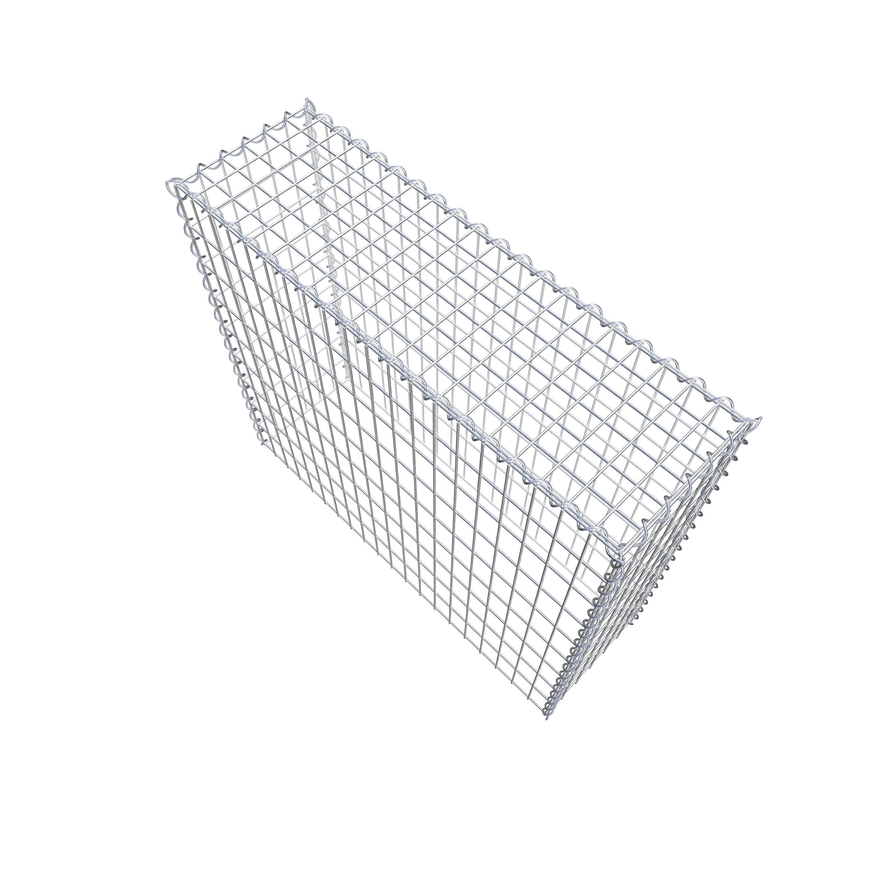 Opvokset gabion type 3 100 cm x 90 cm x 30 cm (L x H x D), maskestørrelse 5 cm x 10 cm, spiral