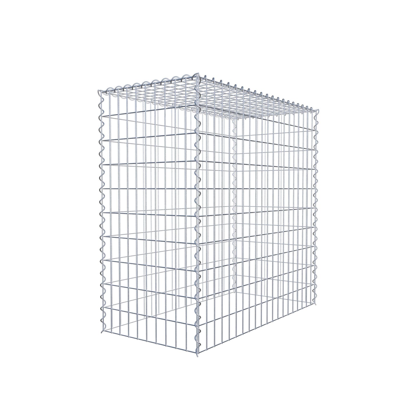 Gabião Tipo 3 100 cm x 100 cm x 50 cm (C x A x P), malhagem 5 cm x 10 cm, espiral