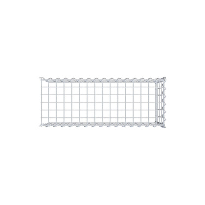 Monteret gabion type 4 80 cm x 40 cm x 30 cm (L x H x D), maskestørrelse 5 cm x 10 cm, spiral