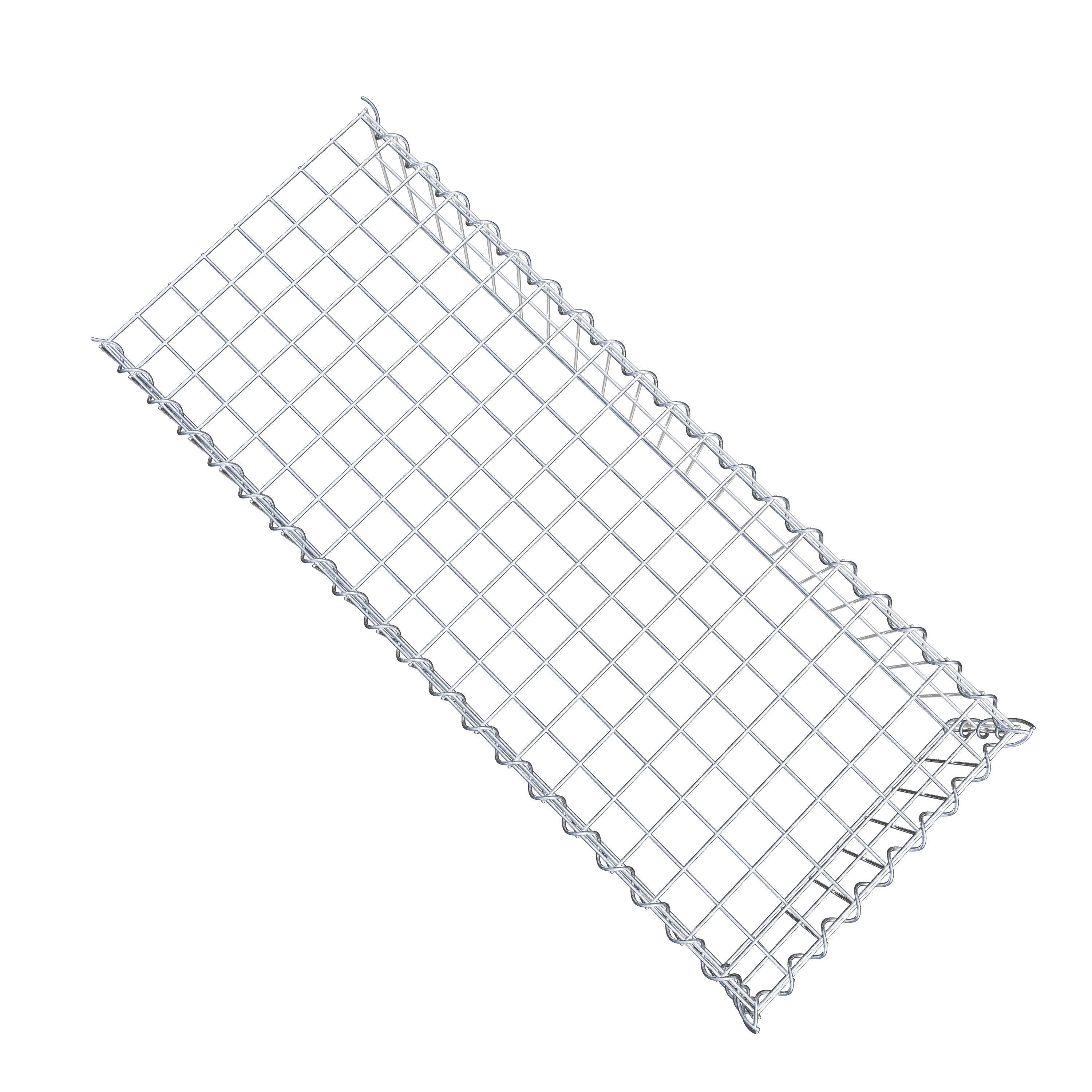 Add-on schanskorf type 4 100 cm x 20 cm x 40 cm (L x H x D), maaswijdte 5 cm x 10 cm, spiraalvormig