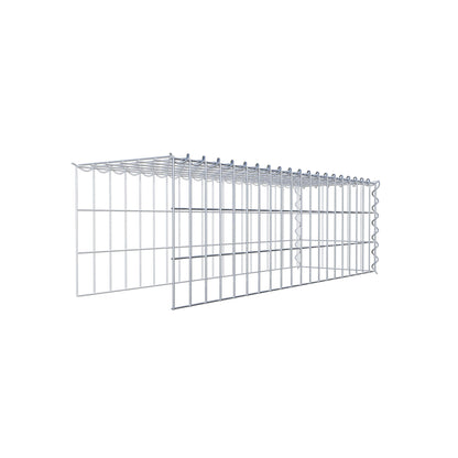 Add-on schanskorf type 4 100 cm x 30 cm x 30 cm (L x H x D), maaswijdte 5 cm x 10 cm, spiraalvormig