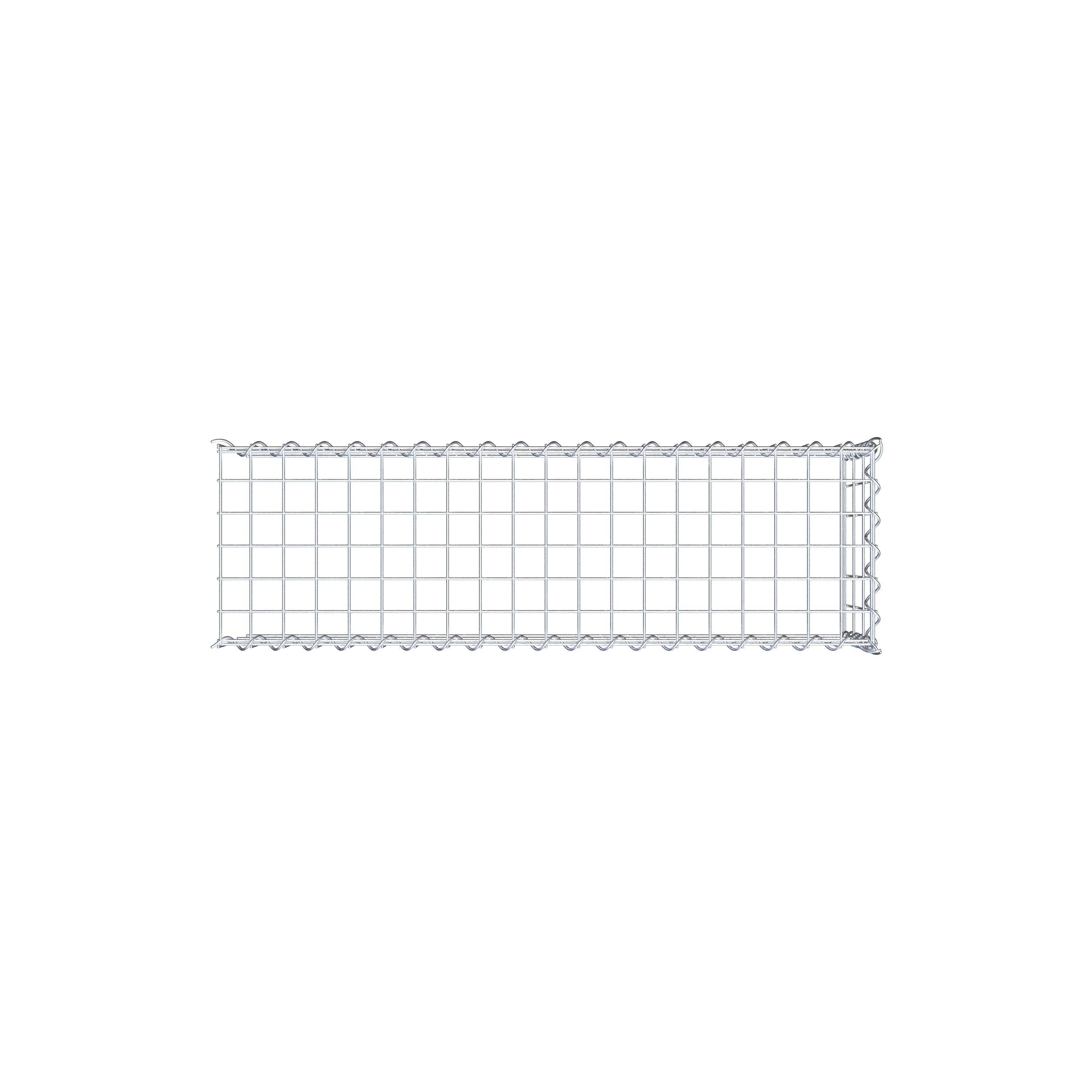 Gabion rapporté type 4 100 cm x 30 cm x 30 cm (L x H x P), mailles 5 cm x 10 cm, spirale