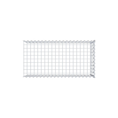 Opvokset gabion type 4 100 cm x 40 cm x 50 cm (L x H x D), maskestørrelse 5 cm x 10 cm, spiral