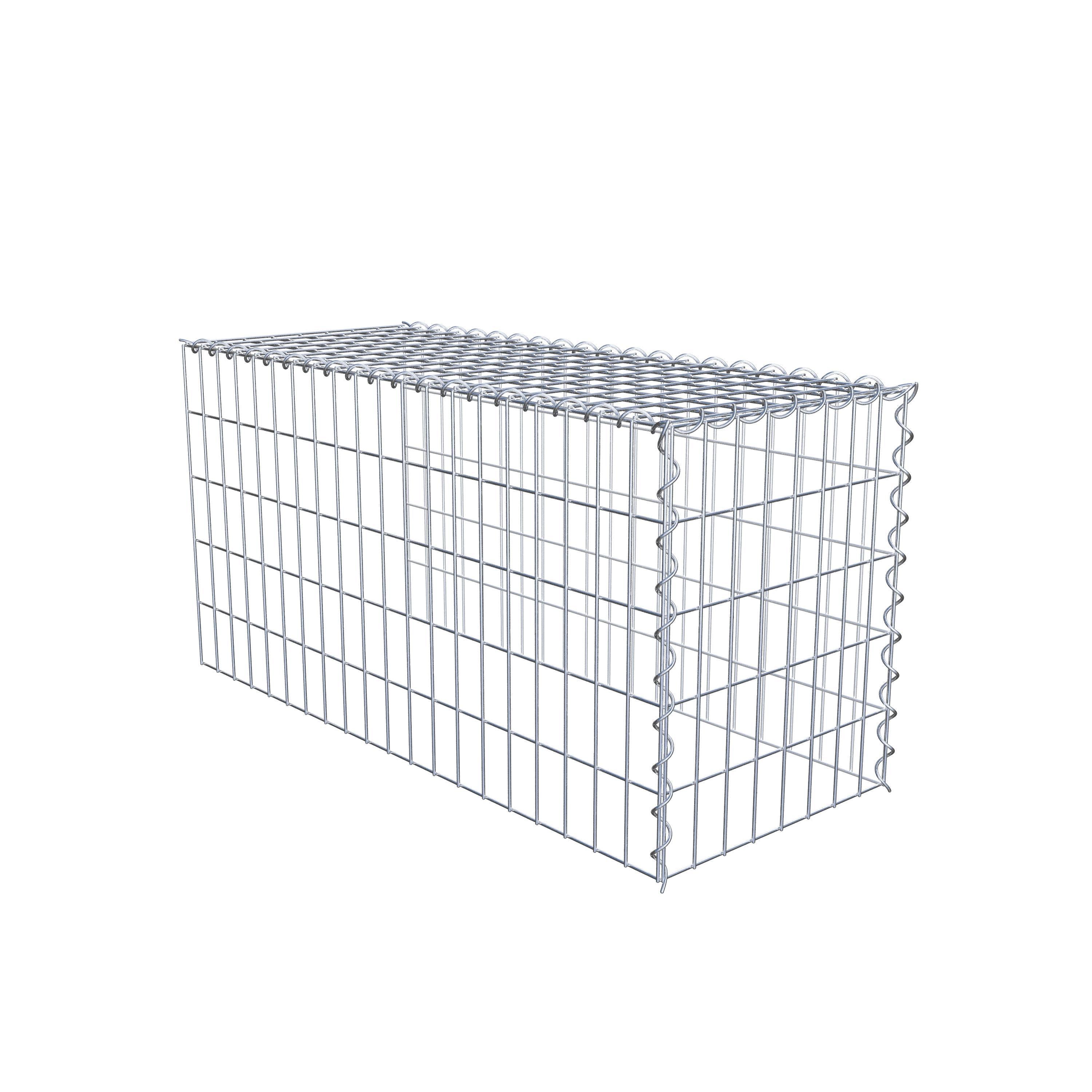 Add-on schanskorf type 4 100 cm x 50 cm x 40 cm (L x H x D), maaswijdte 5 cm x 10 cm, spiraalvormig