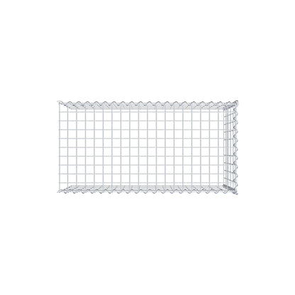 Grown-on gabion type 4 100 cm x 50 cm x 50 cm (L x H x D), mesh size 5 cm x 10 cm, spiral