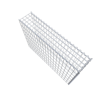 Grown-on gabion type 4 100 cm x 70 cm x 20 cm (L x H x D), mesh size 5 cm x 10 cm, spiral