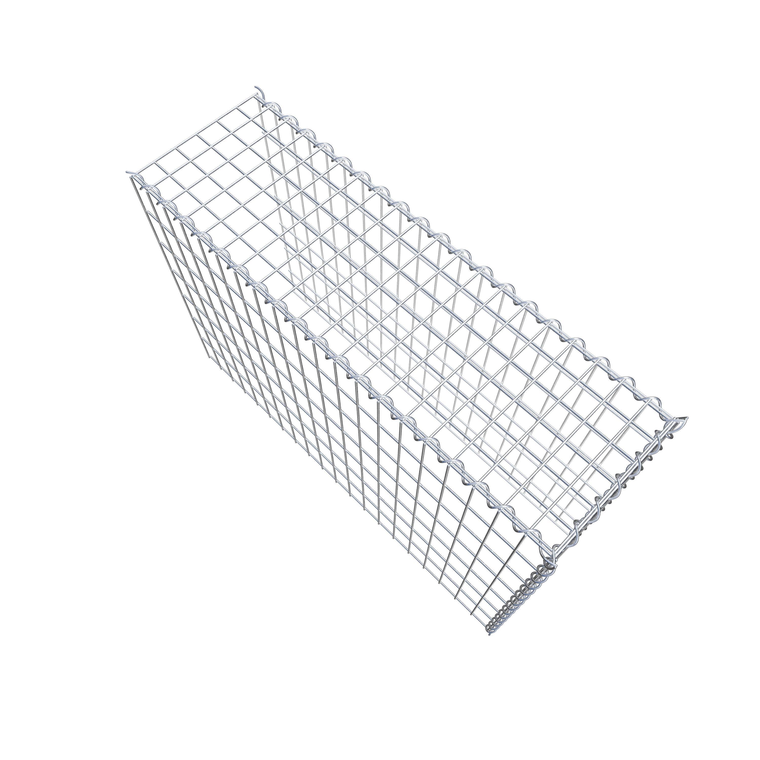 Påväxt gabion typ 4 100 cm x 70 cm x 30 cm (L x H x D), maskstorlek 5 cm x 10 cm, spiral