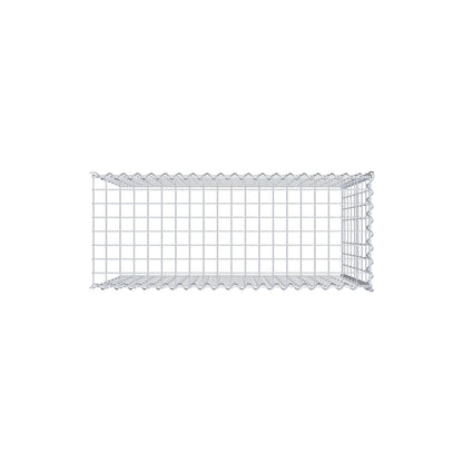 Add-on schanskorf type 4 100 cm x 80 cm x 40 cm (L x H x D), maaswijdte 5 cm x 10 cm, spiraalvormig