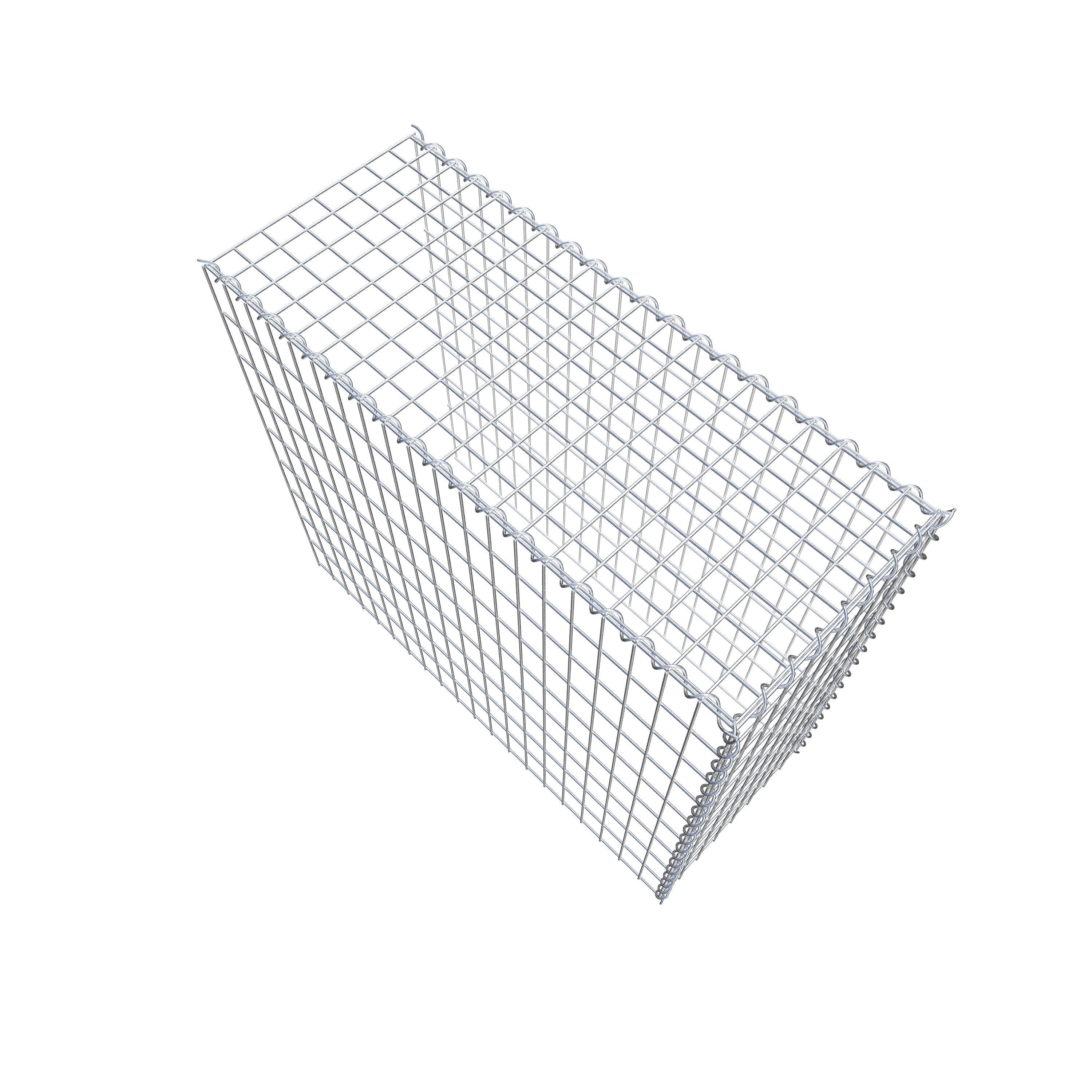 Gabião Tipo 4 100 cm x 90 cm x 40 cm (C x A x P), malhagem 5 cm x 10 cm, espiral