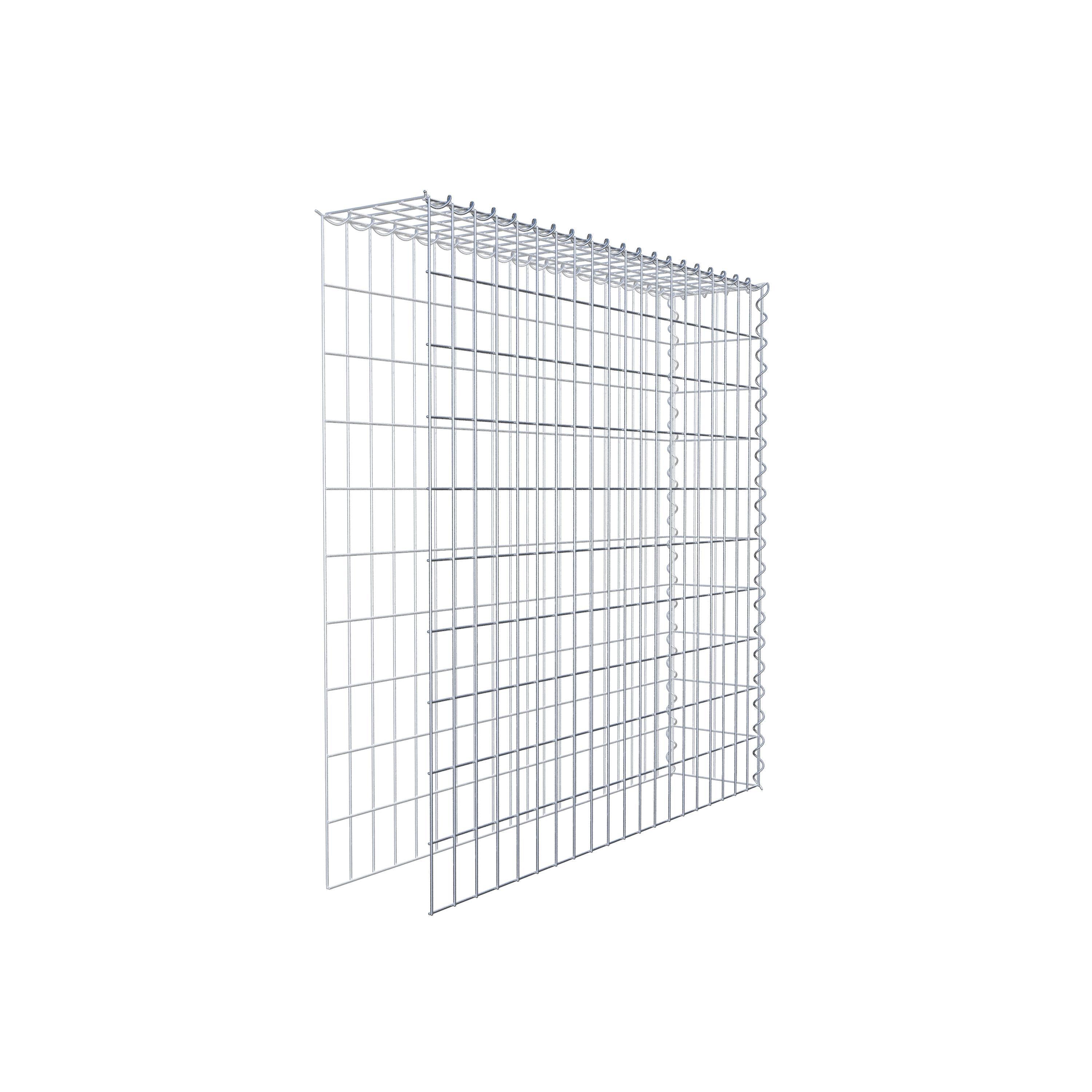 Add-on schanskorf type 4 100 cm x 100 cm x 20 cm (L x H x D), maaswijdte 5 cm x 10 cm, spiraalvormig