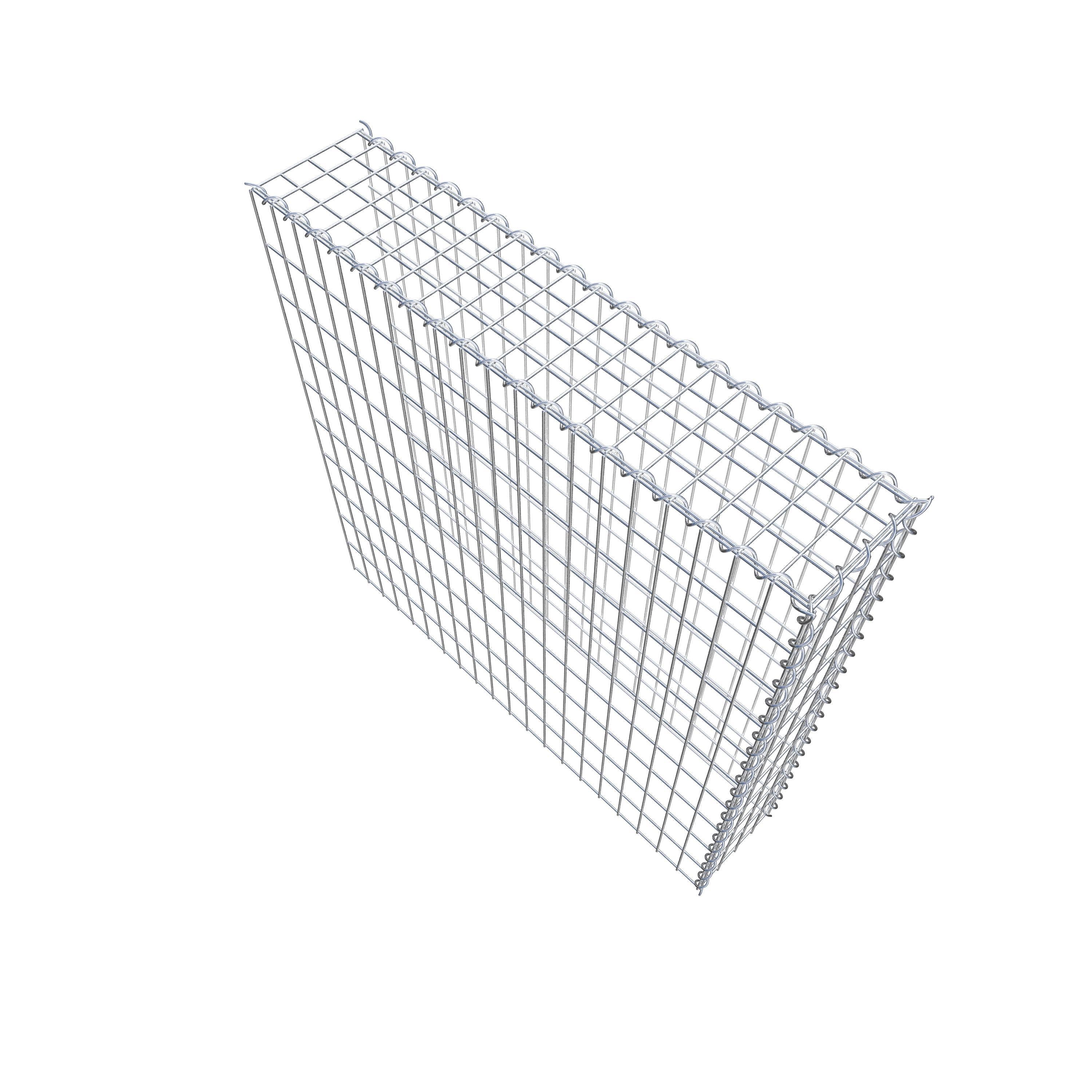 Add-on schanskorf type 4 100 cm x 100 cm x 20 cm (L x H x D), maaswijdte 5 cm x 10 cm, spiraalvormig