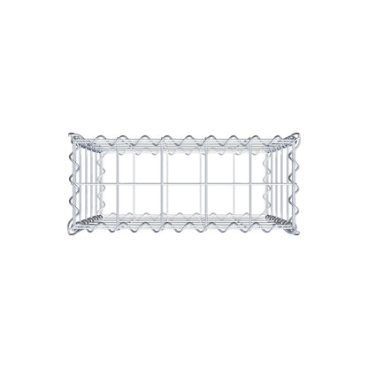 Gavión 50 cm x 50 cm x 20 cm (largo x alto x fondo), malla 10 cm x 10 cm, en espiral