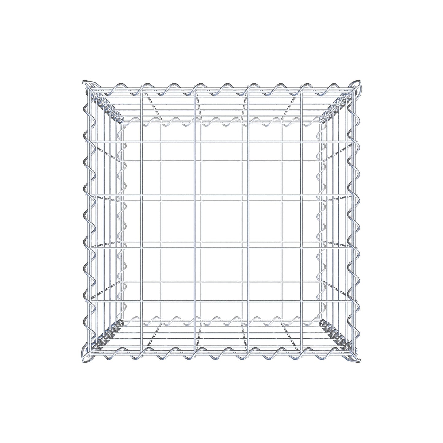 Gabion 50 cm x 50 cm x 50 cm (L x H x D), mesh size 10 cm x 10 cm, spiral