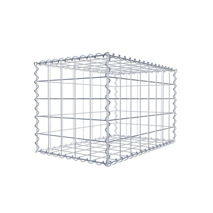 Gabion 80 cm x 50 cm x 50 cm (L x H x D), maskstorlek 10 cm x 10 cm, spiral