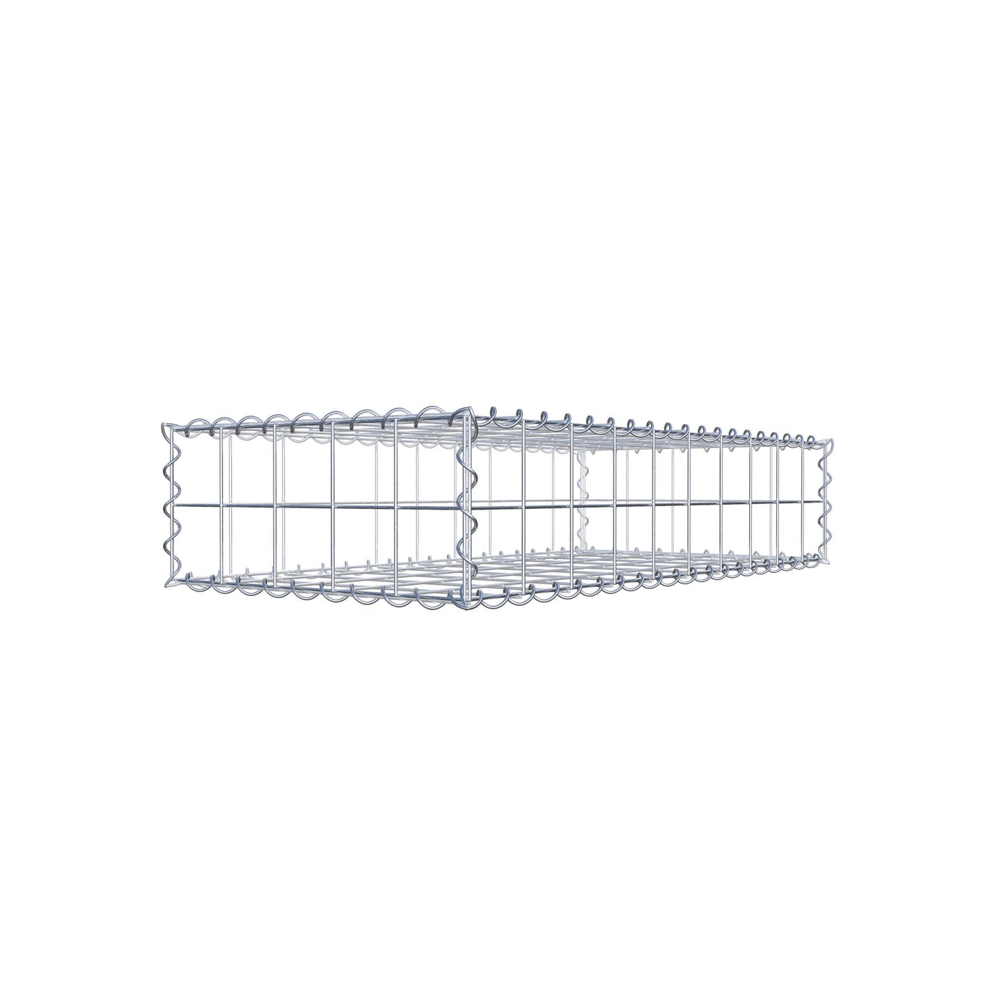 Gabion 100 cm x 20 cm x 50 cm (L x H x P), mailles 10 cm x 10 cm, spirale