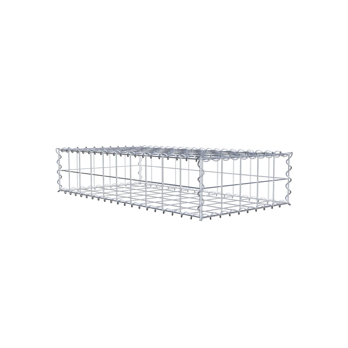 Gabion 100 cm x 20 cm x 50 cm (L x H x P), mailles 10 cm x 10 cm, spirale