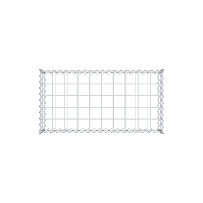 Gabion 100 cm x 20 cm x 50 cm (L x H x P), mailles 10 cm x 10 cm, spirale