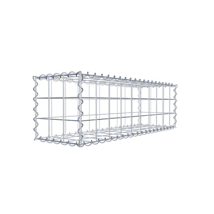 Schanskorf 100 cm x 30 cm x 30 cm (L x H x D), maaswijdte 10 cm x 10 cm, spiraalvormig