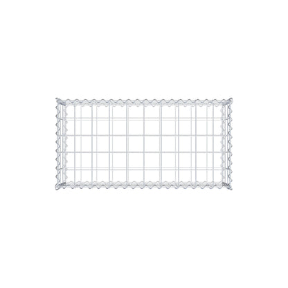 Gabion 100 cm x 30 cm x 50 cm (L x H x D), maskestørrelse 10 cm x 10 cm, spiral