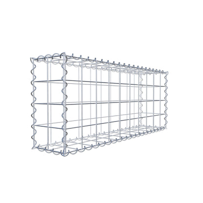 Gabione 100 cm x 40 cm x 20 cm (L x H x T), Maschenweite 10 cm x 10 cm, Spirale