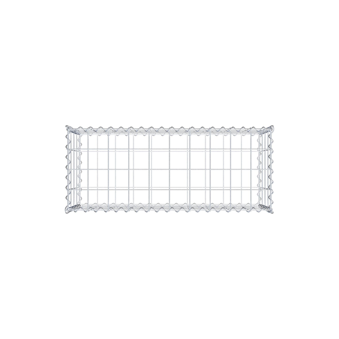 Gabbione 100 cm x 40 cm x 40 cm (L x H x P), maglia 10 cm x 10 cm, spirale