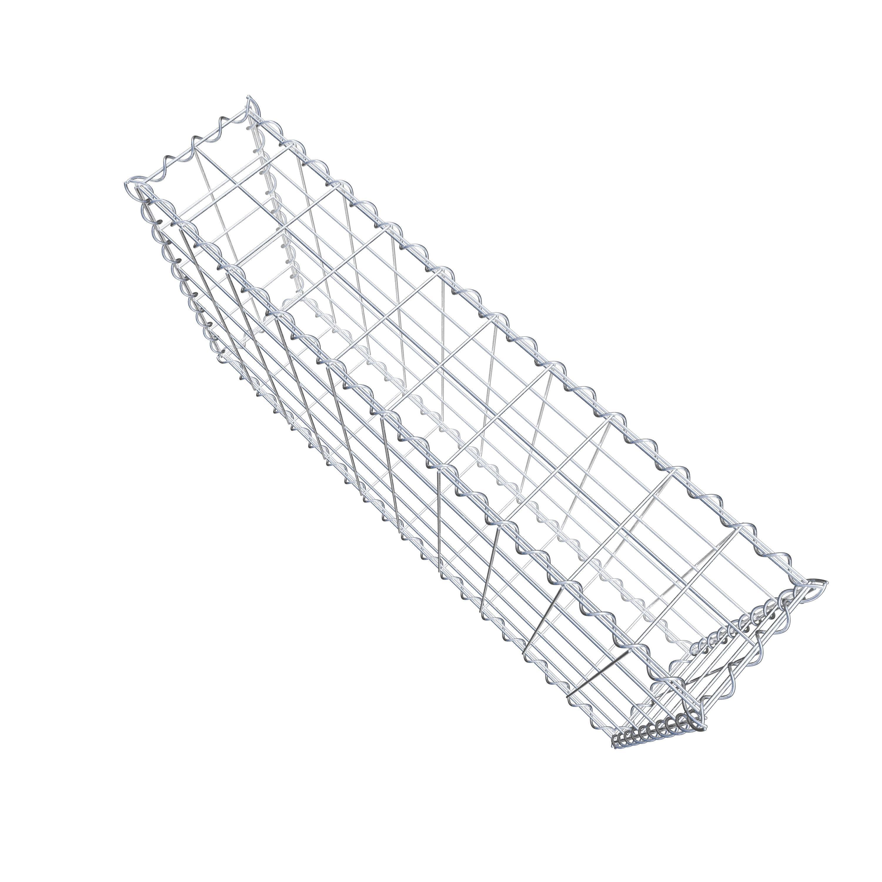 Gabion 100 cm x 50 cm x 20 cm (L x H x D), mesh size 10 cm x 10 cm, spiral