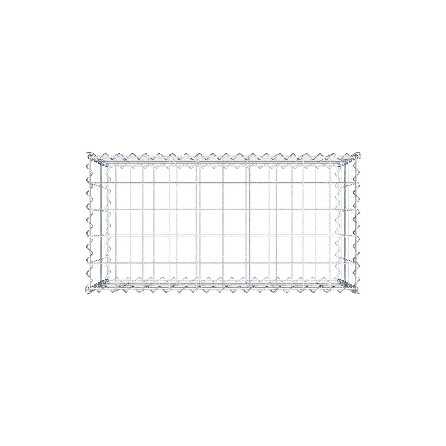 Gabião 100 cm x 50 cm x 50 cm (C x A x P), malhagem 10 cm x 10 cm, espiral