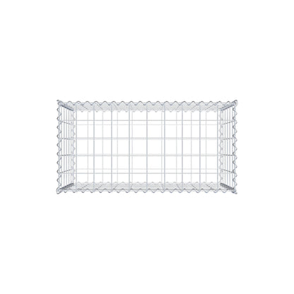 Gabião 100 cm x 60 cm x 50 cm (C x A x P), malhagem 10 cm x 10 cm, espiral