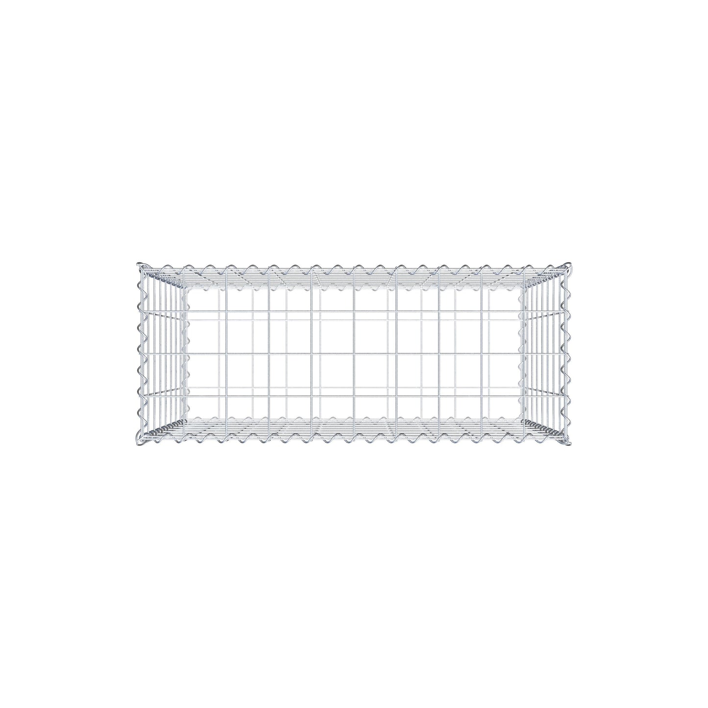 Gabion 100 cm x 80 cm x 40 cm (L x H x P), mailles 10 cm x 10 cm, spirale