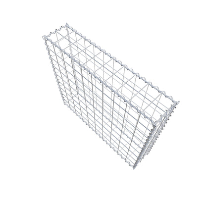 Gabion 100 cm x 90 cm x 20 cm (L x H x D), maskestørrelse 10 cm x 10 cm, spiral