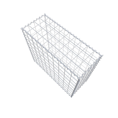 Gabion 100 cm x 90 cm x 40 cm (L x H x P), mailles 10 cm x 10 cm, spirale