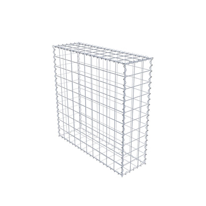 Gabion 100 cm x 100 cm x 30 cm (L x H x D), mesh size 10 cm x 10 cm, spiral