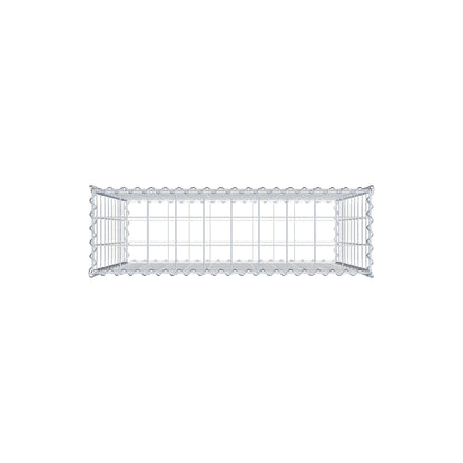 Gabion 100 cm x 100 cm x 30 cm (L x H x D), mesh size 10 cm x 10 cm, spiral