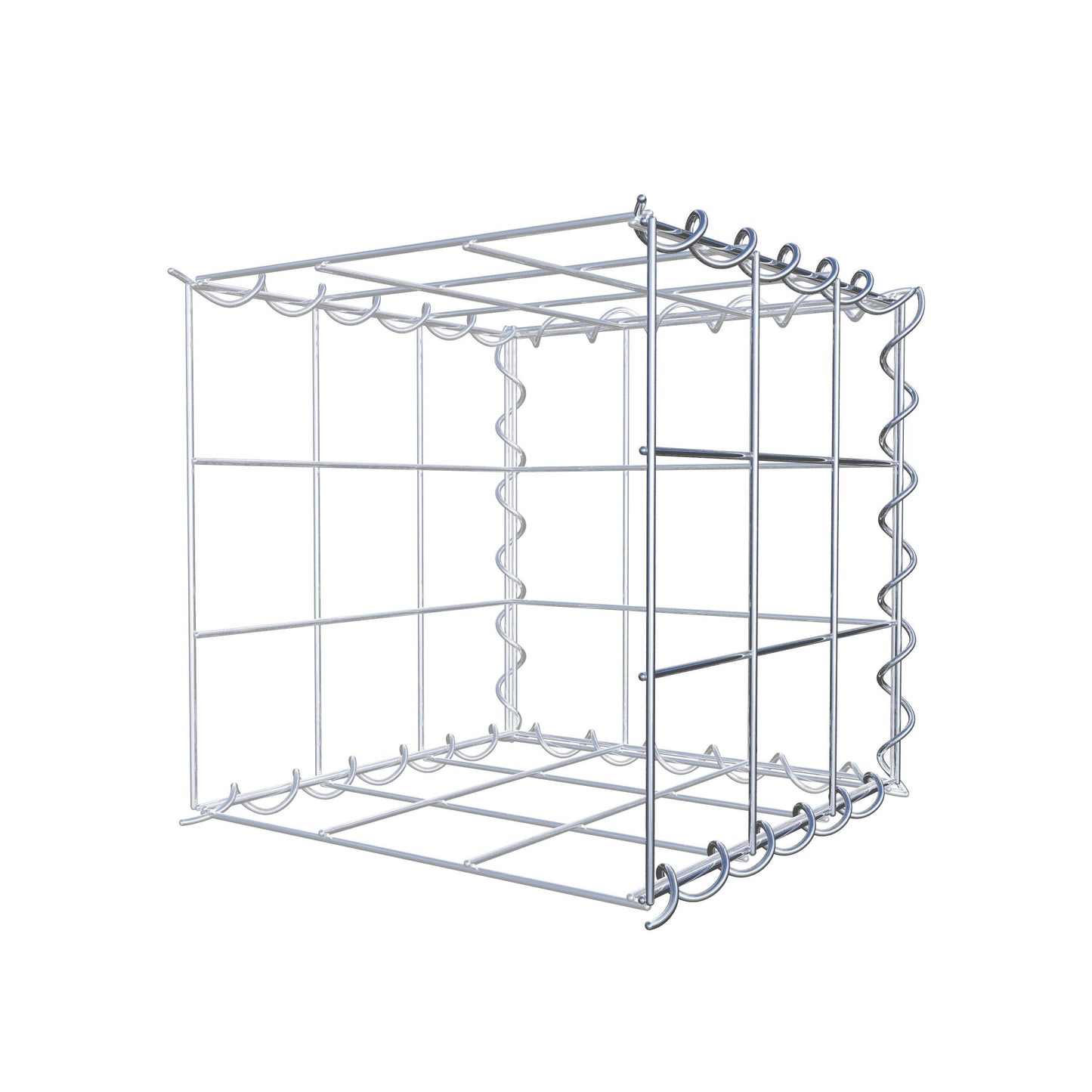 Add-on schanskorf type 2 30 cm x 30 cm x 30 cm (L x H x D), maaswijdte 10 cm x 10 cm, spiraalvormig