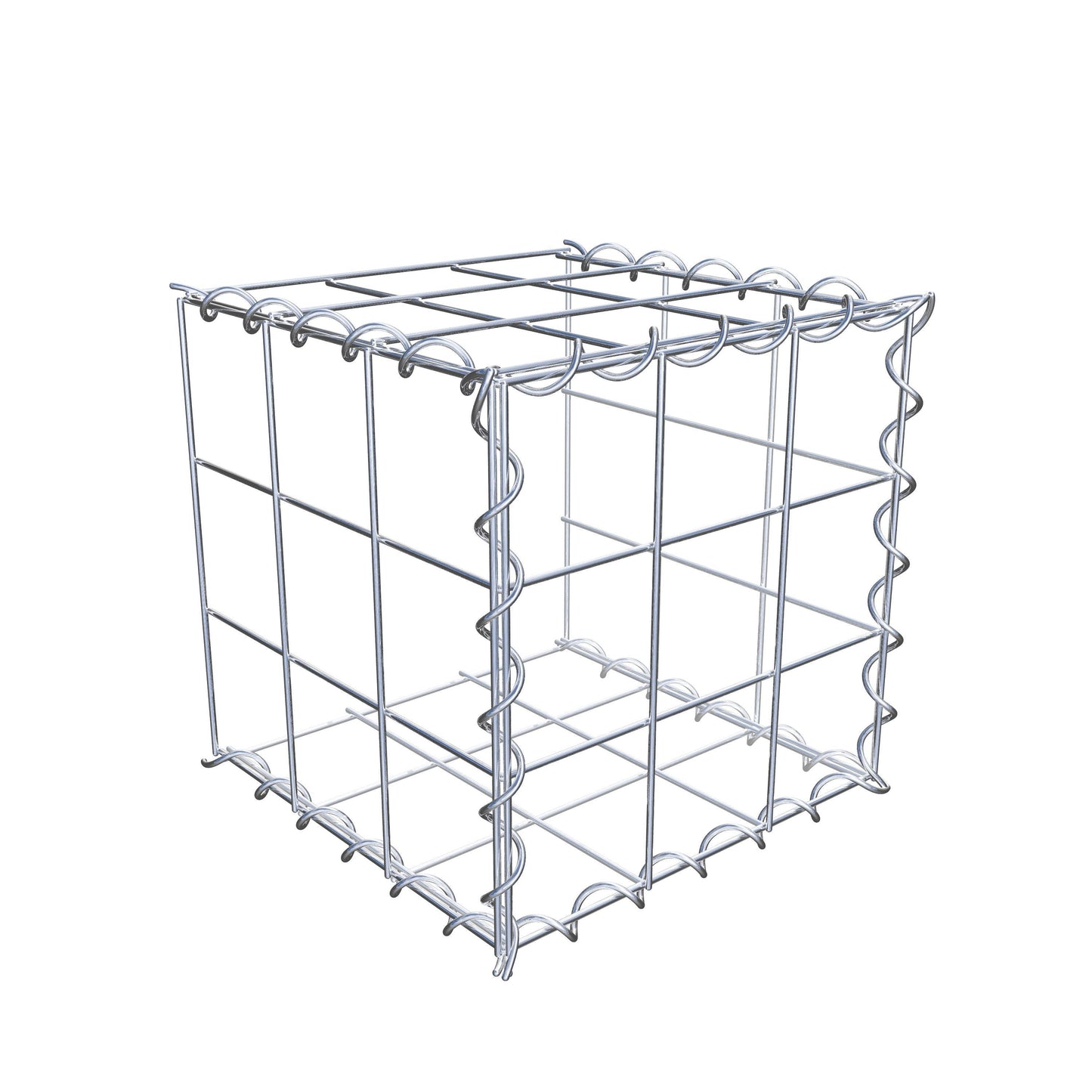 Add-on schanskorf type 2 30 cm x 30 cm x 30 cm (L x H x D), maaswijdte 10 cm x 10 cm, spiraalvormig