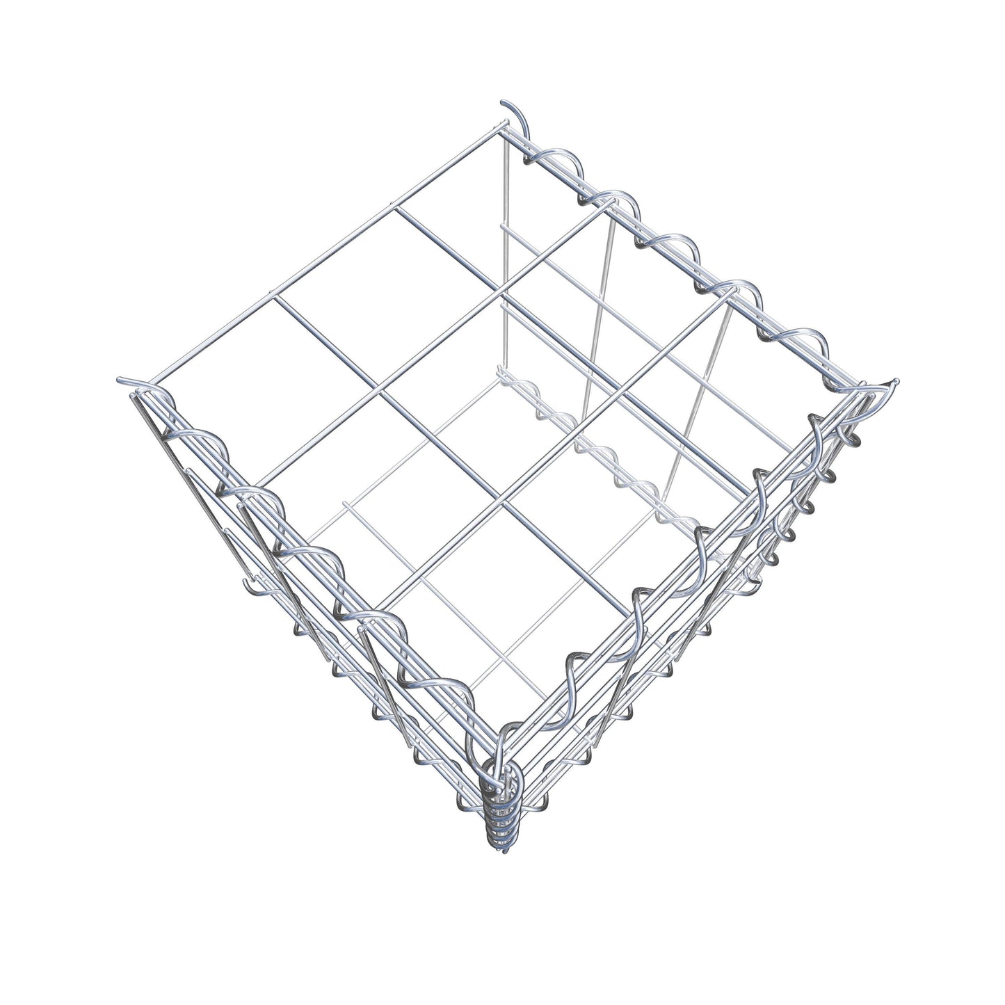 Add-on schanskorf type 2 30 cm x 30 cm x 30 cm (L x H x D), maaswijdte 10 cm x 10 cm, spiraalvormig