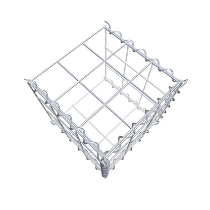 Add-on schanskorf type 2 30 cm x 30 cm x 30 cm (L x H x D), maaswijdte 10 cm x 10 cm, spiraalvormig