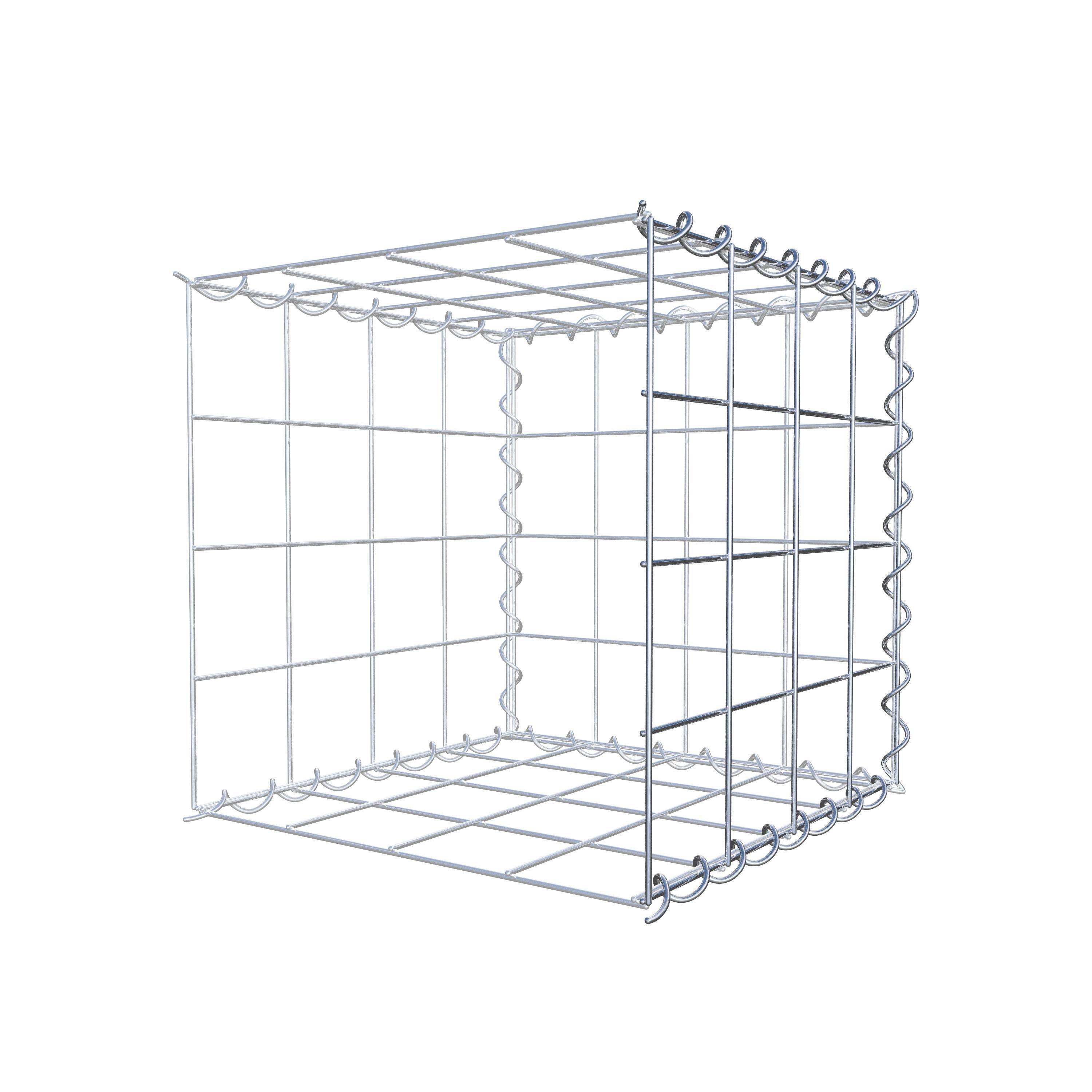 Gabião tipo 2 40 cm x 40 cm x 40 cm (C x A x P), malhagem 10 cm x 10 cm, espiral