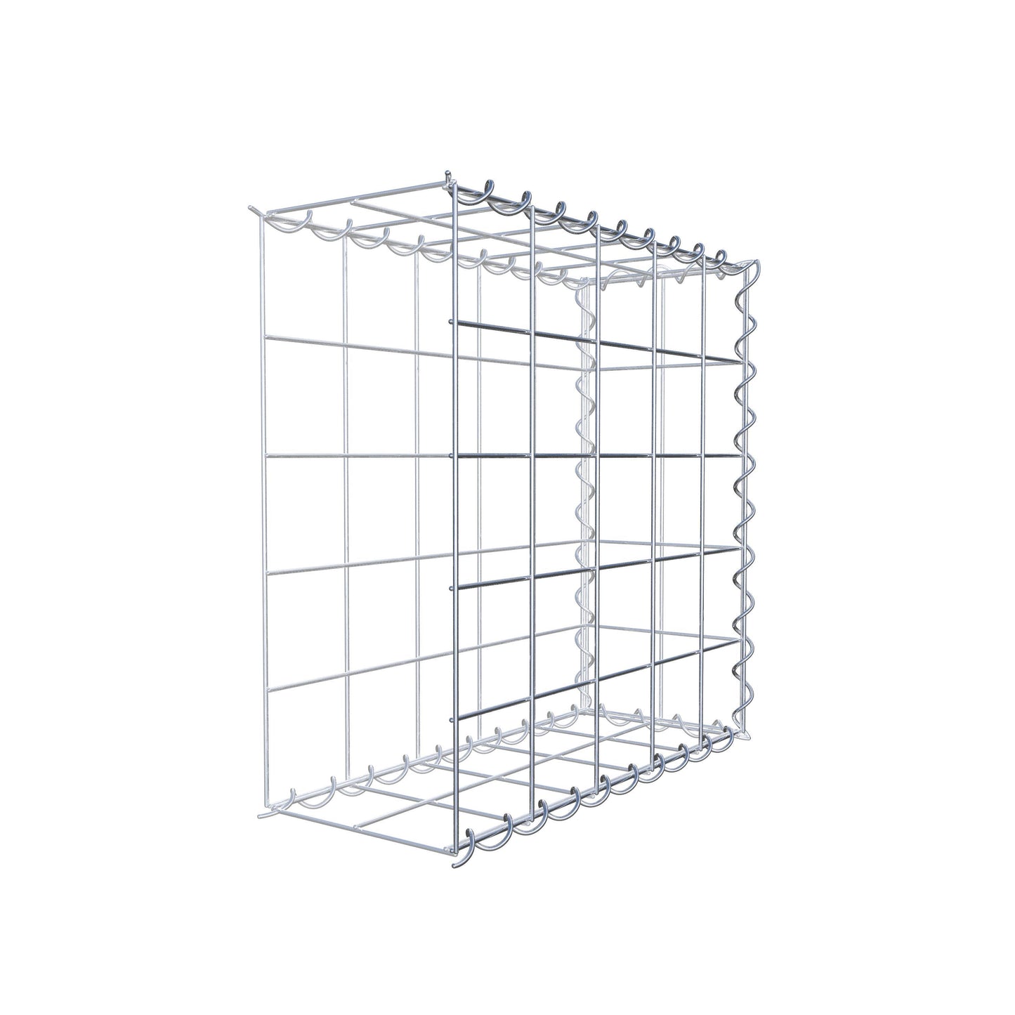 Gabbione aggiuntivo tipo 2 50 cm x 50 cm x 20 cm (L x H x P), dimensione maglia 10 cm x 10 cm, a spirale