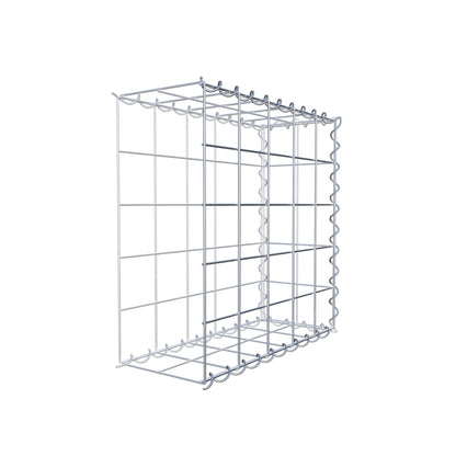 Gabbione aggiuntivo tipo 2 50 cm x 50 cm x 20 cm (L x H x P), dimensione maglia 10 cm x 10 cm, a spirale