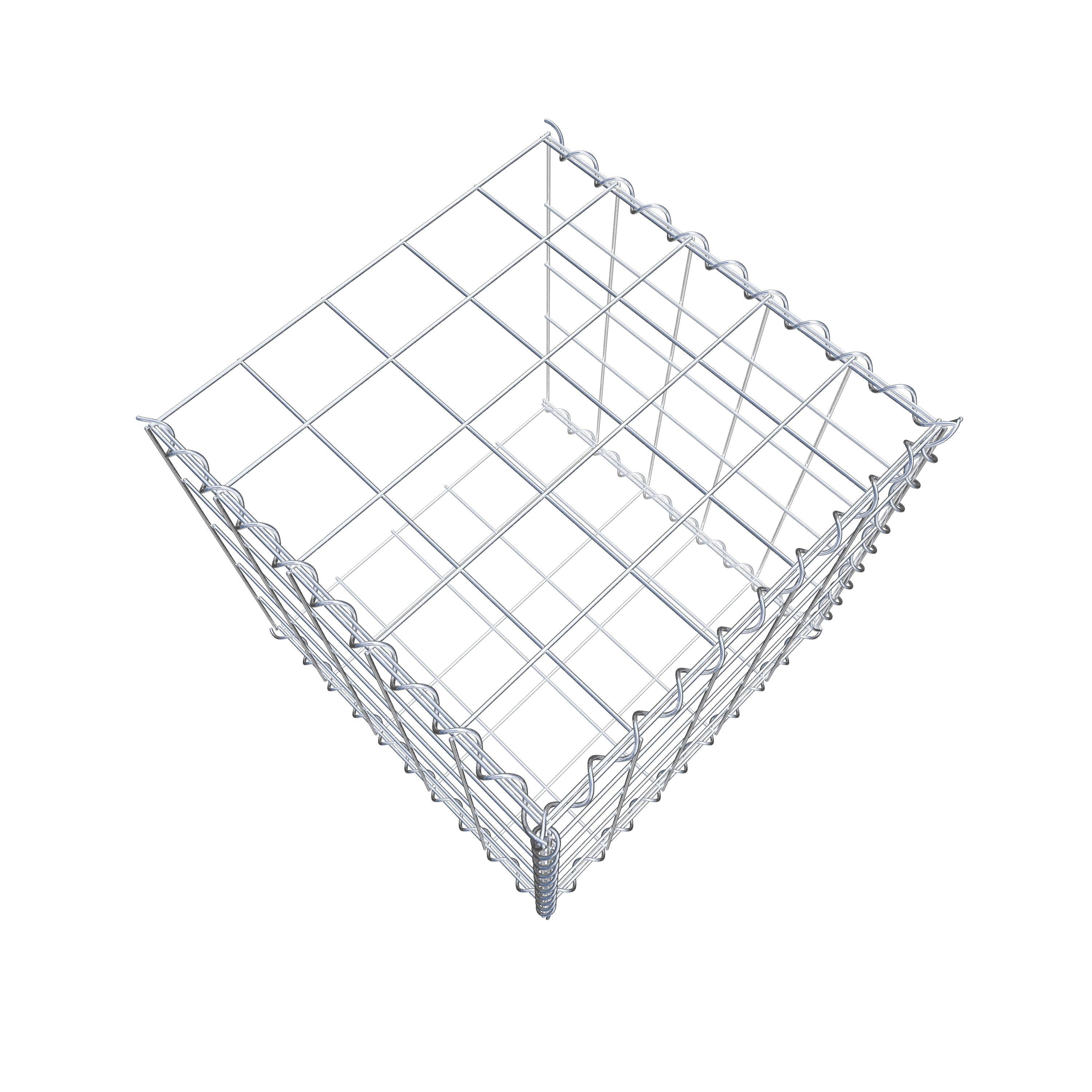 Anbaugabione Typ 2 50 cm x 50 cm x 50 cm (L x H x T), Maschenweite 10 cm x 10 cm, Spirale