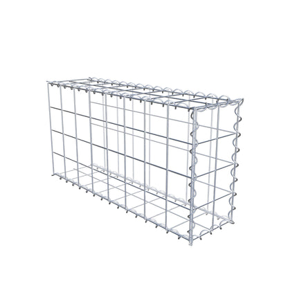 Add-on schanskorf type 2 80 cm x 40 cm x 20 cm (L x H x D), maaswijdte 10 cm x 10 cm, spiraalvormig