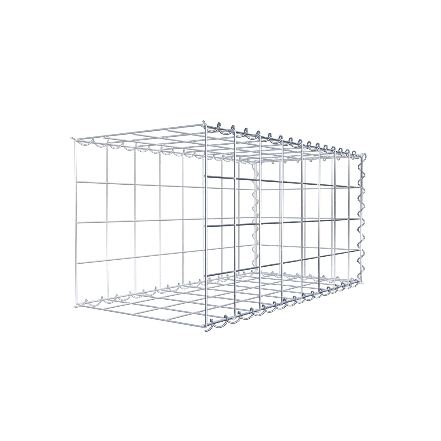 Add-on schanskorf type 2 80 cm x 40 cm x 40 cm (L x H x D), maaswijdte 10 cm x 10 cm, spiraal
