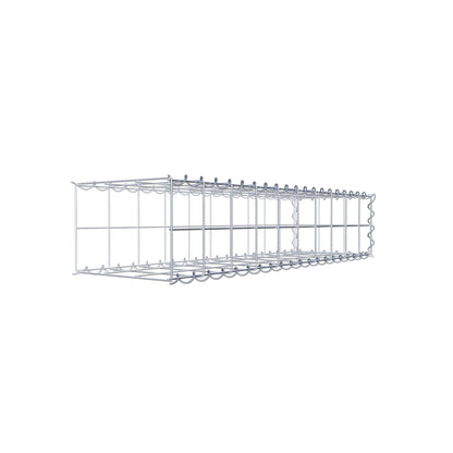 Grown-on gabion type 2 100 cm x 20 cm x 30 cm (L x H x D), mesh size 10 cm x 10 cm, spiral