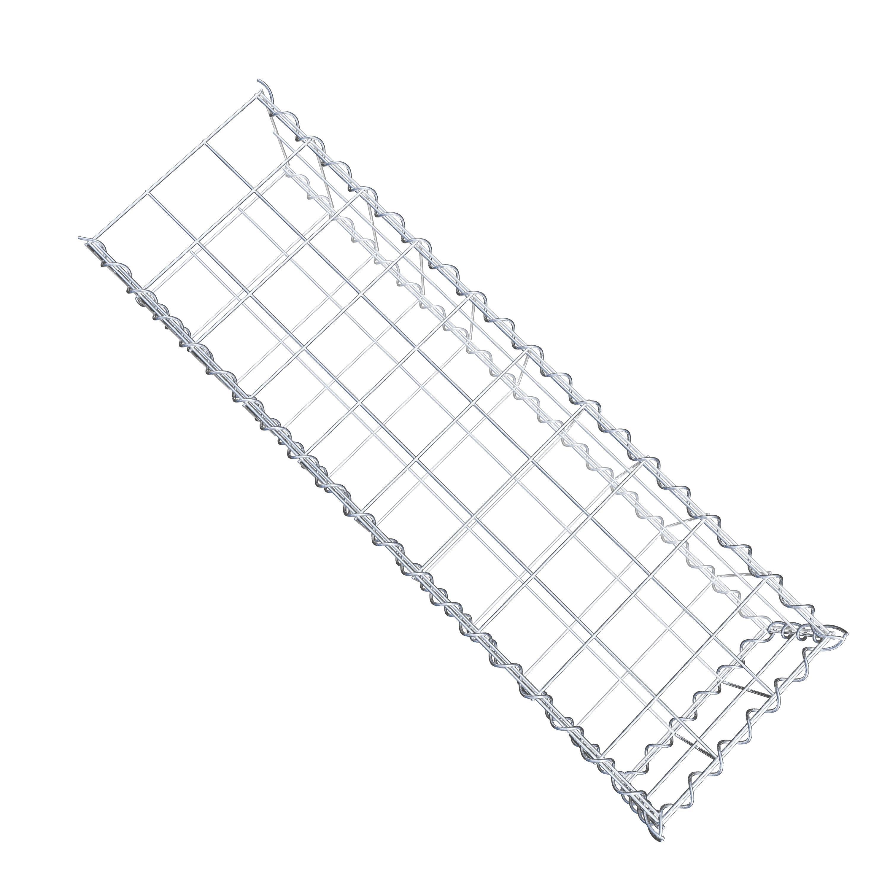 Anbaugabione Typ 2 100 cm x 20 cm x 30 cm (L x H x T), Maschenweite 10 cm x 10 cm, Spirale