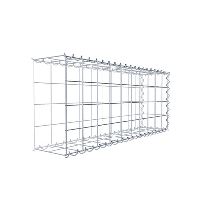 Opvokset gabion type 2 100 cm x 40 cm x 20 cm (L x H x D), maskestørrelse 10 cm x 10 cm, spiral