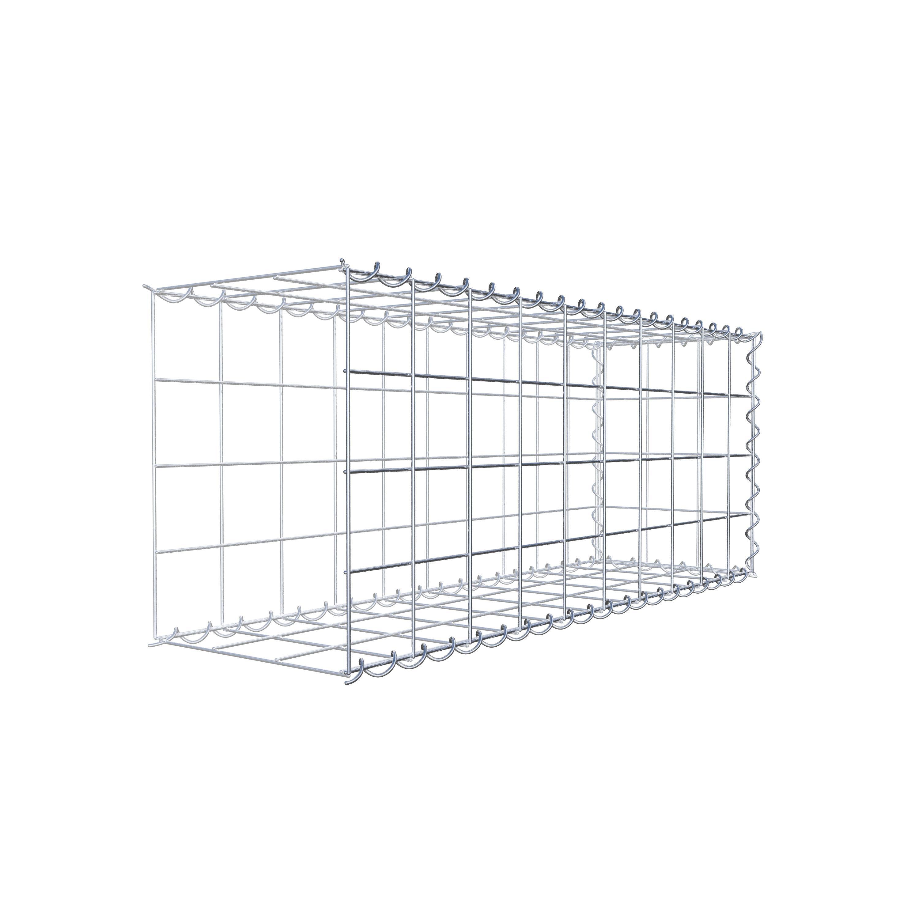 Gabião tipo 2 100 cm x 40 cm x 30 cm (C x A x P), malhagem 10 cm x 10 cm, espiral