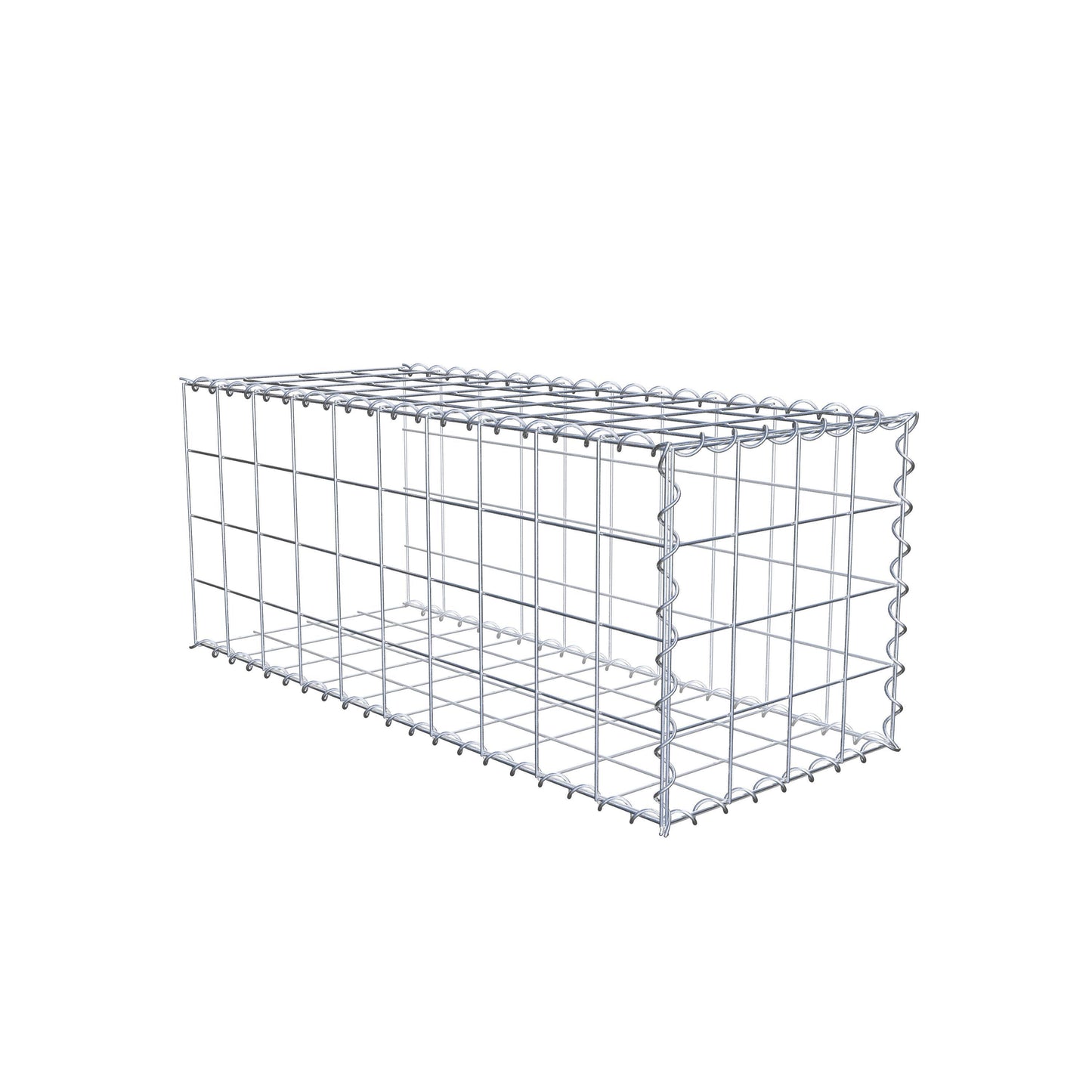Extra gabion typ 2 100 cm x 40 cm x 40 cm (L x H x D), maskstorlek 10 cm x 10 cm, spiral