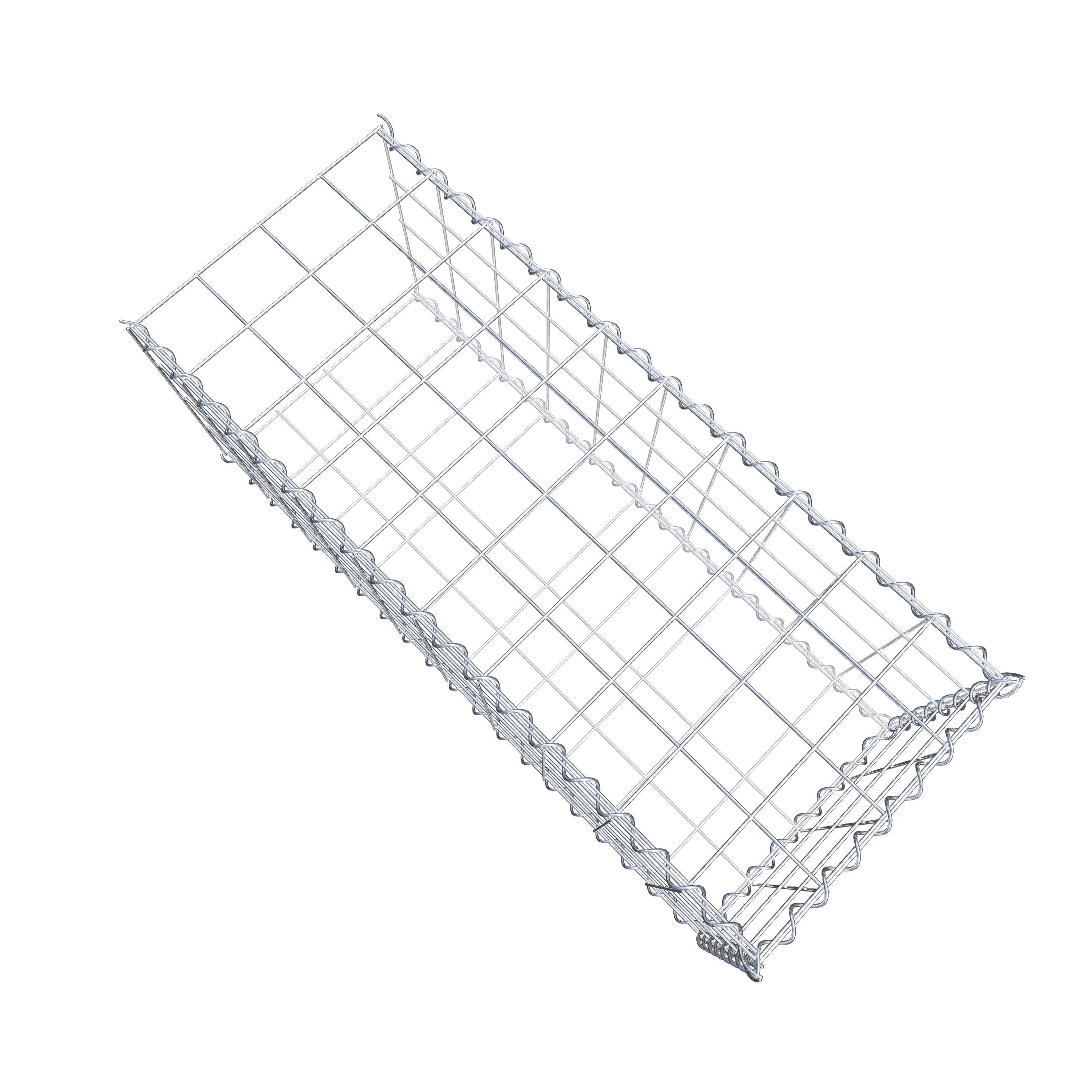 Gabião tipo 2 100 cm x 40 cm x 40 cm (C x A x P), malhagem 10 cm x 10 cm, espiral